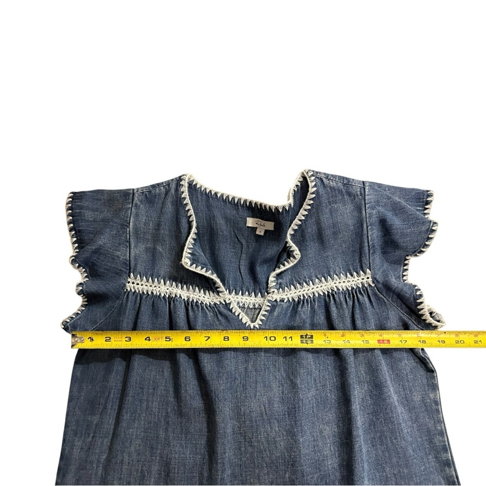 Rails Tafia Denim Stitched Top - Picture 6 of 7